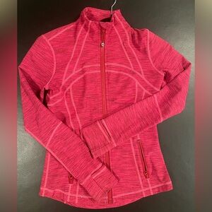 Lululemon full zip pink jacket